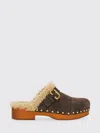Chloé Mules With Buckle And Studded Trim In Multi