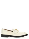 Chloé Beige Leather Slip-on Loafers In White