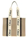 Chloé Woody Linen Tote Bag