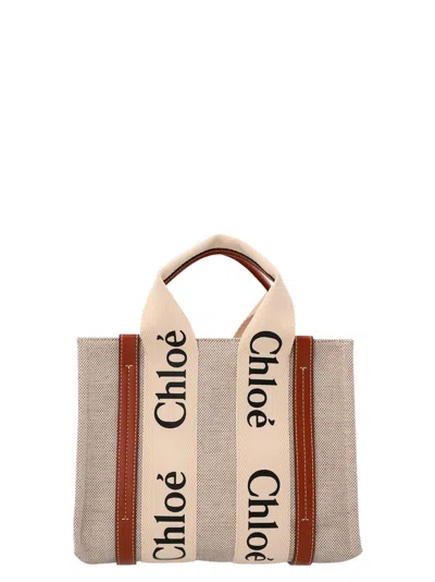Chloé Women Shopping 'woody Small' In Brown