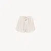 Chloé Short À Liens De Serrage Et Revers En Coton Femme Rose Taille 40 100% Coton, Horn Bubalus Bubalis, F In Pink