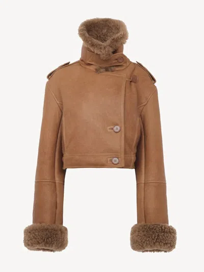 CHLOÉ CHLOÉ SHORT "BOXY" LEATHER JACKET