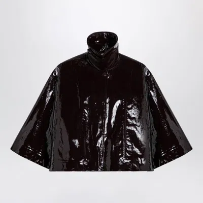 CHLOÉ CHLOÉ SHORT BROWN SHINY COTTON CAPE WOMEN