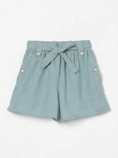 CHLOÉ SHORT CHLOÉ KIDS COLOR GNAWED BLUE,g76772011