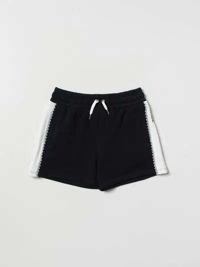 Chloé Kids Drawstring Casual Shorts In Navy