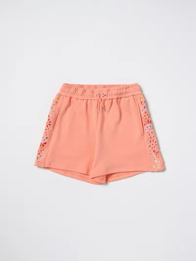Chloé Short  Kids Color Orange In Pink
