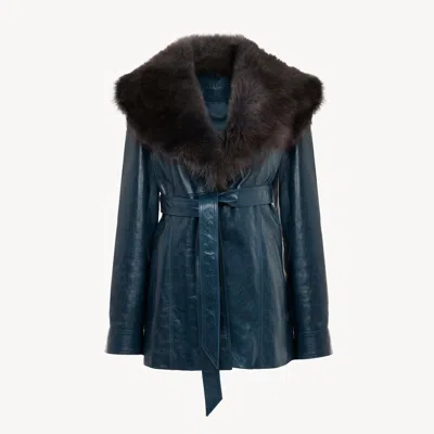 Chloé Short Coat In Leather