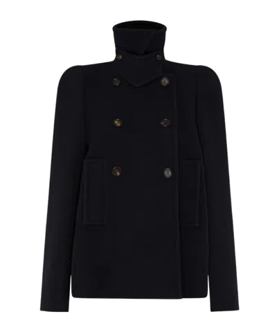 Chloé Short Coat In Blue