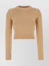 Chloé Chloe Beige Cotton And Cashmere Sweater
