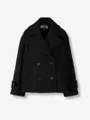 Chloé Oversized Short Coat In Black
