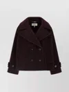 Chloé Double-breasted Short Coat Coats And Trench Coats Bordeaux In Brown