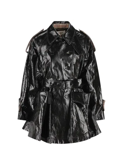 CHLOÉ SHORT DOUBLE-BREASTED RIDING COAT