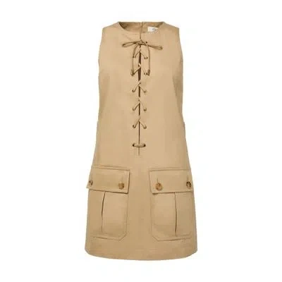 Chloé Short Dress In Brown