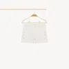 Chloé Short En Jean Femme Blanc Taille 6 100% Coton In White