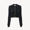 Chloé Button-front Cropped Cardigan In Black