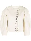 Chloé Eyelet-embellished Leather Jacket