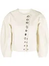 Chloé Eyelet-embellished Leather Jacket