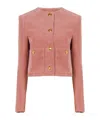 Chloé Cropped Corduroy Jacket Jackets Rose In Pink
