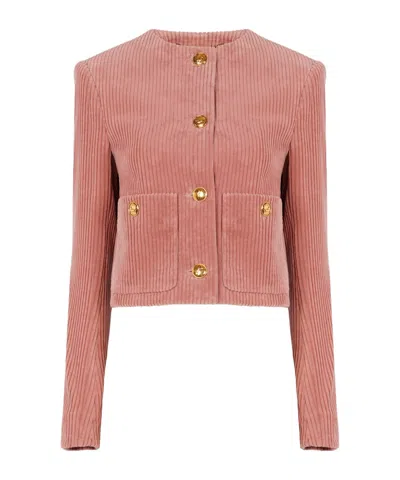 CHLOÉ VELVET CROPPED JACKET