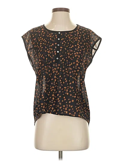 Pre-owned Chloé Short Sleeve Blouse In Brown