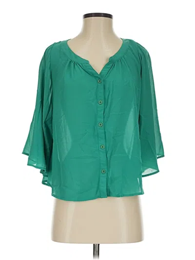 Pre-owned Chloé Short Sleeve Blouse In Green