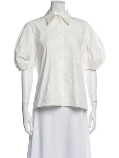 Pre-owned Chloé Short Sleeve Blouse In Neutral