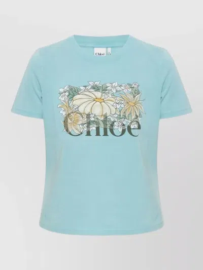 Chloé Baby-fit Logo T-shirt In Cotton Jersey In Multi