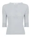Chloé Knitted Linen Top In White