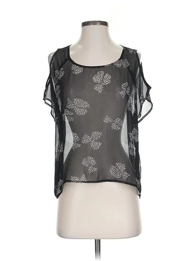 Pre-owned Chloé Short Sleeve Top Gray Scoop Neck Tops