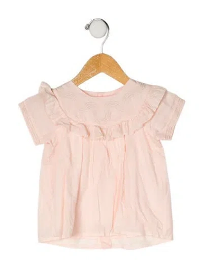 Pre-owned Chloé Babies' Short Sleeve Top In Pink