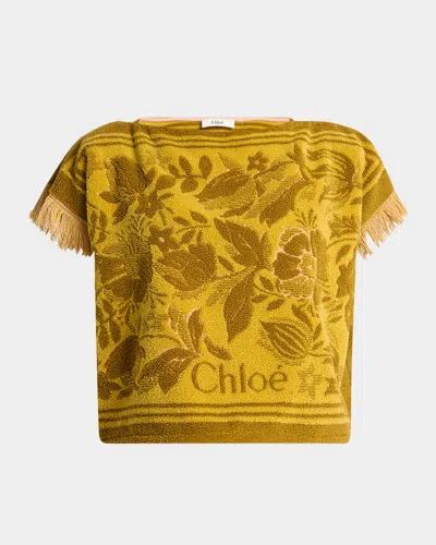 Chloé Short-sleeve Towelling Boxy Top