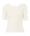 Chloé Short-sleeved Sweater In White