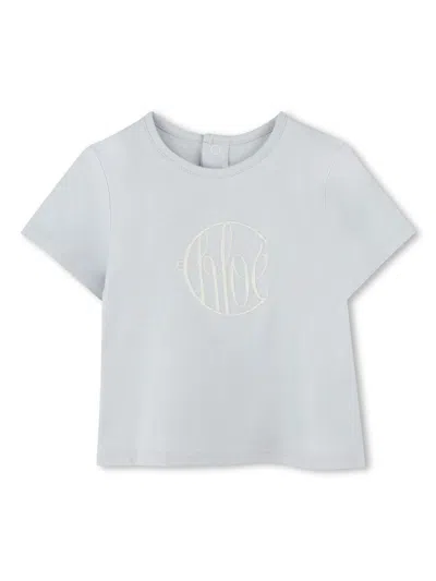 Chloé Babies' Short-sleeved T-shirt In Blue