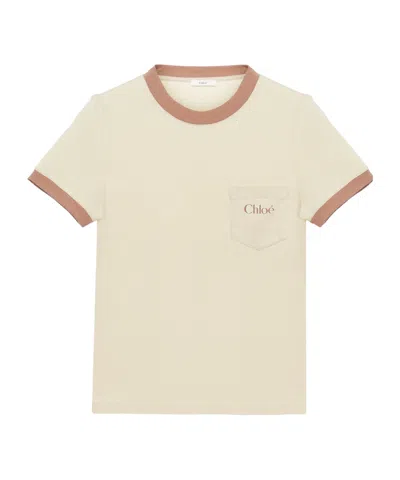CHLOÉ LOGO-PRINT T-SHIRT