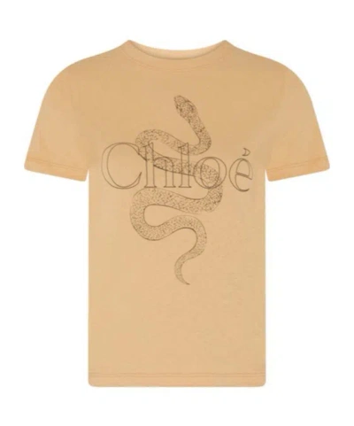 Chloé Short-sleeved T-shirt In Nude