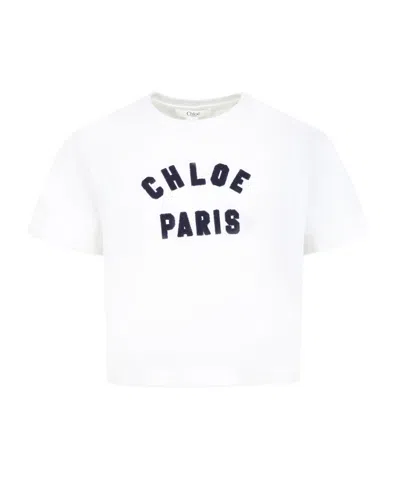 Chloé Short-sleeved T-shirt In White