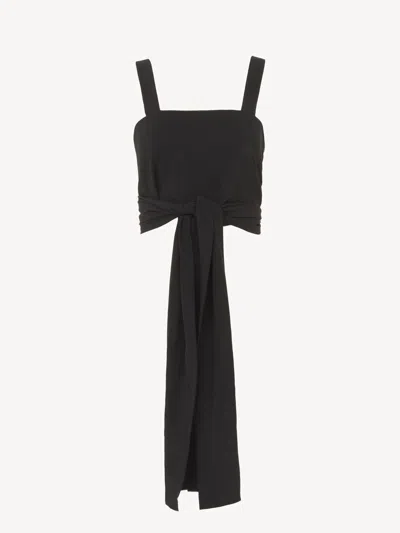 Chloé Short Tank Top With Ribbons On The Front