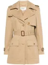 Chloé Chloe Women Short Trench In Brown