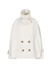 Chloé Short Virgin Wool Coat In White