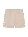 Chloé Logo-embroidered Cotton Shorts In White