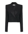 Chloé Short Wool Suit Coat In Black