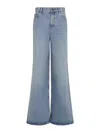 Chloé Flared Leg Denim Jeans In Blue