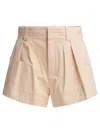 Chloé Tailored Pleated Shorts With Functional Pockets