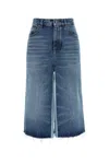 Chloé Blue Bermuda Patchwork Denim Shorts