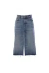 Chloé Chloe Denim Bermuda Shorts In Blue