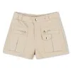 Chloé Organic Cotton Shorts In Beige