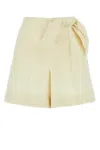 Chloé Chloe Ivory Linen Shorts In White