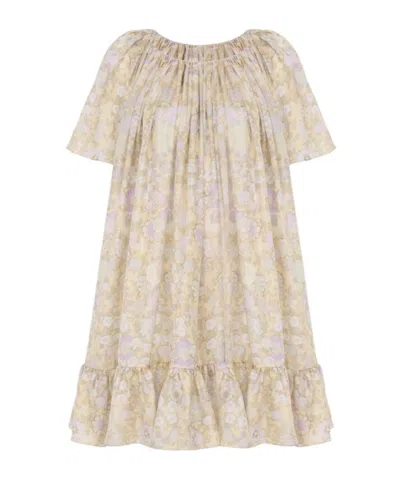 Chloé Short-sleeved Dress In Multi