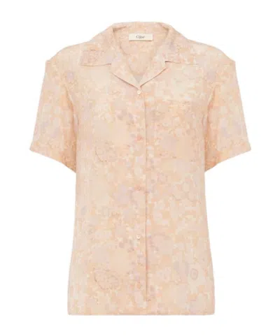 Chloé Short-sleeved Shirt In Multi