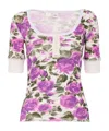Chloé Short-sleeved Top In Multi